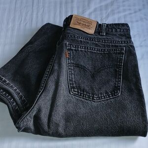 Washed black orange tab Levi's 634